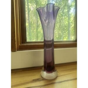 Jackson Wyoming Glass Vase Hand Blown Purple Vase From Thal Galleries Wyoming
